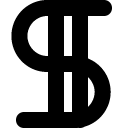 dollar line icon