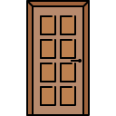 door_1 filled outline icon