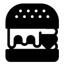 double burger glyph Icon