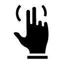double touch_1 glyph Icon