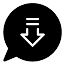 download chat one glyph Icon
