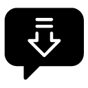 download chat two glyph Icon