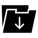 download folder glyph Icon copy