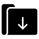 download folder glyph Icon