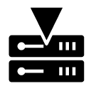 download server glyph Icon