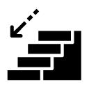 downstairs glyph Icon