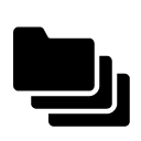 drag folder glyph Icon