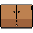 drawers filled outline icon