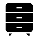 dresser glyph Icon