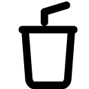 drink carrier line icon