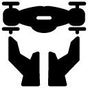 drone care glyph Icon