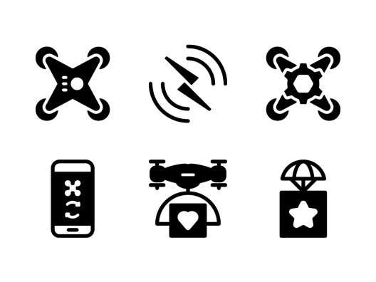 drone-glyph-icons
