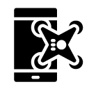 drone smartphone glyph Icon