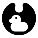 duck bib glyph Icon