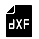 dxf file glyph Icon