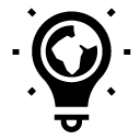 earth energy glyph Icon