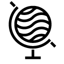 earth globe 1 line Icon