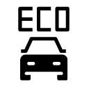 eco car glyph Icon