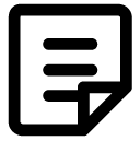 edge folded document line icon