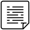 edge-folded document solid icon