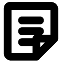 edge-folded document solid icon