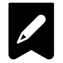 edit bookmark glyph Icon