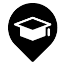 education glyph Icon