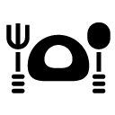 egg meal glyph Icon