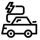 electric car line Icon