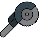 electric saw filled outline icon