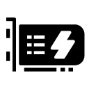 electric server glyph Icon