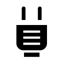 electricity plug 1 glyph Icon