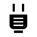 electricity plug 2 glyph Icon