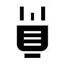 electricity plug 3 glyph Icon