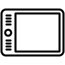 electronic drawing tool line icon