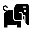 elephant glyph Icon
