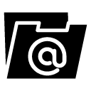 email folder glyph Icon copy