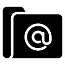 email folder glyph Icon