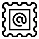 email stamp line Icon