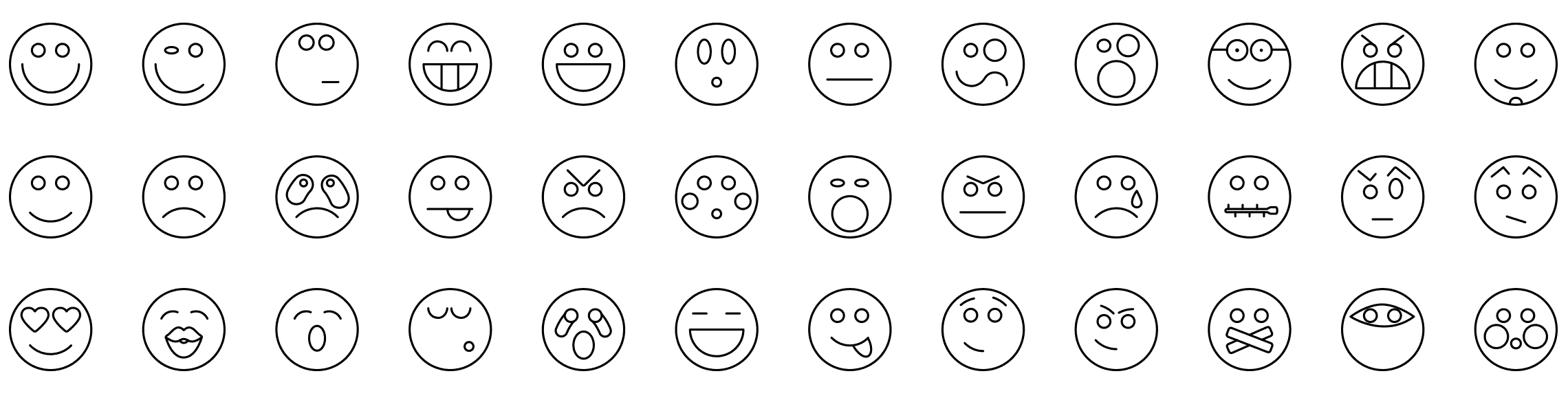 emoticons-line-icons-preview