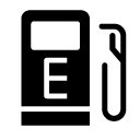 empty fuel glyph Icon