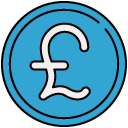 english pound_1 filled outline icon