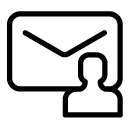 envelope user line Icon