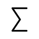equation glyph Icon