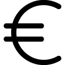 euro solid icon