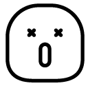 exhausted line Icon