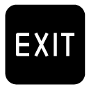 exit glyph Icon