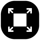 expand square glyph Icon