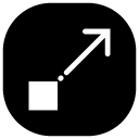 expansion square glyph Icon
