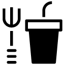 fast food glyph Icon